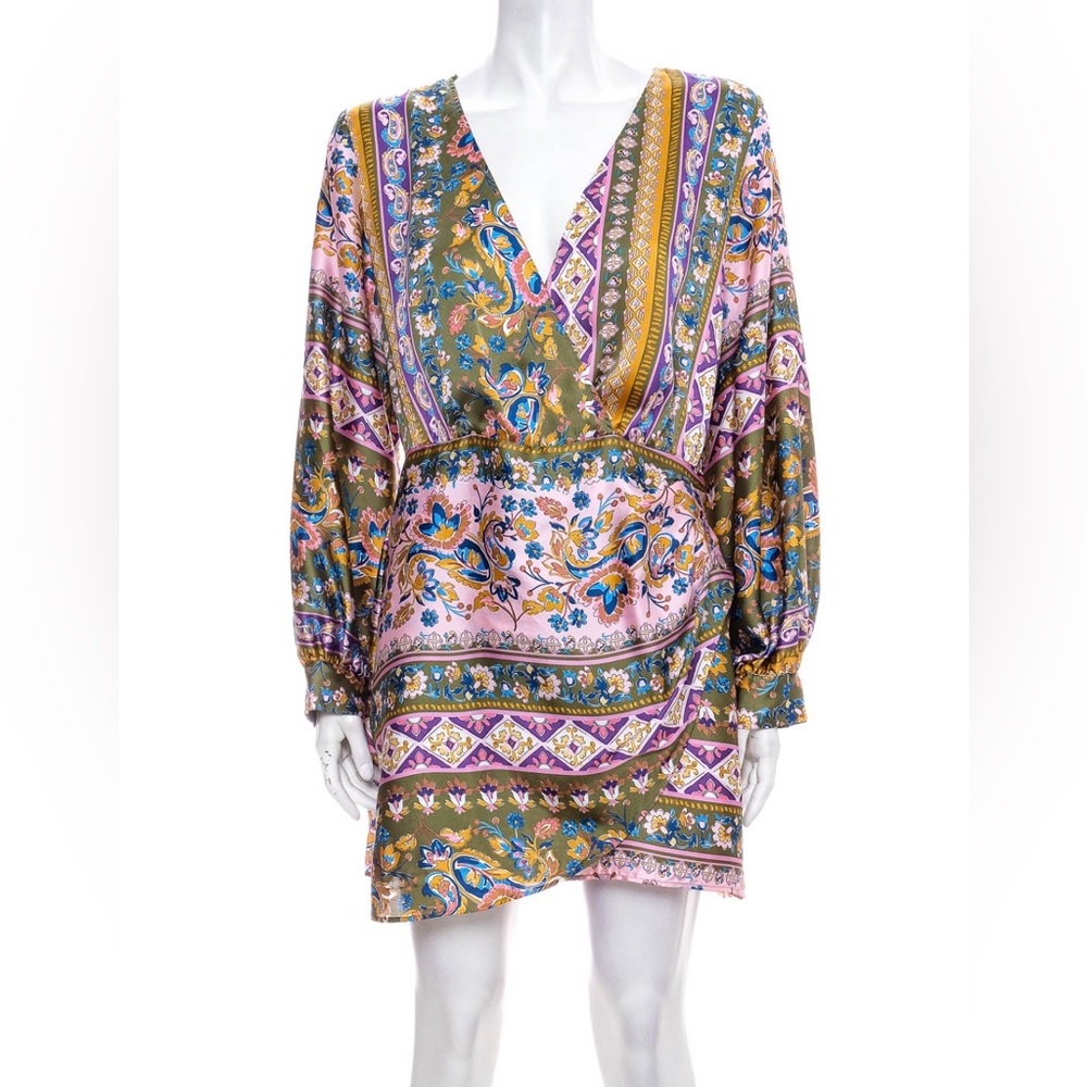 Zara Multicolor Floral Pattern Dress - Picture 3 of 7